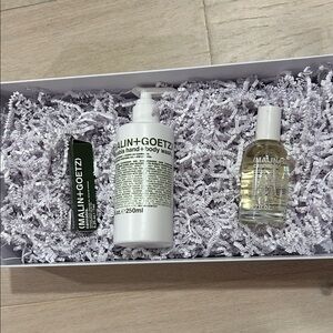 NWOT Malin+Goetz Cannabis Skincare/Fragrance Set